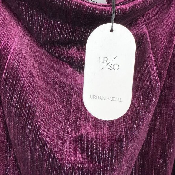 Urban Social Strapless Velvet Mini Dress XL NWT Off Shoulder Party Night Out - Picture 6 of 8